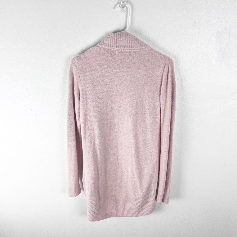 BAREFOOT DREAMS Pink Cozy Chic Lite Long Sleeves Ooen Front Cardigan - Picture 2 of 9